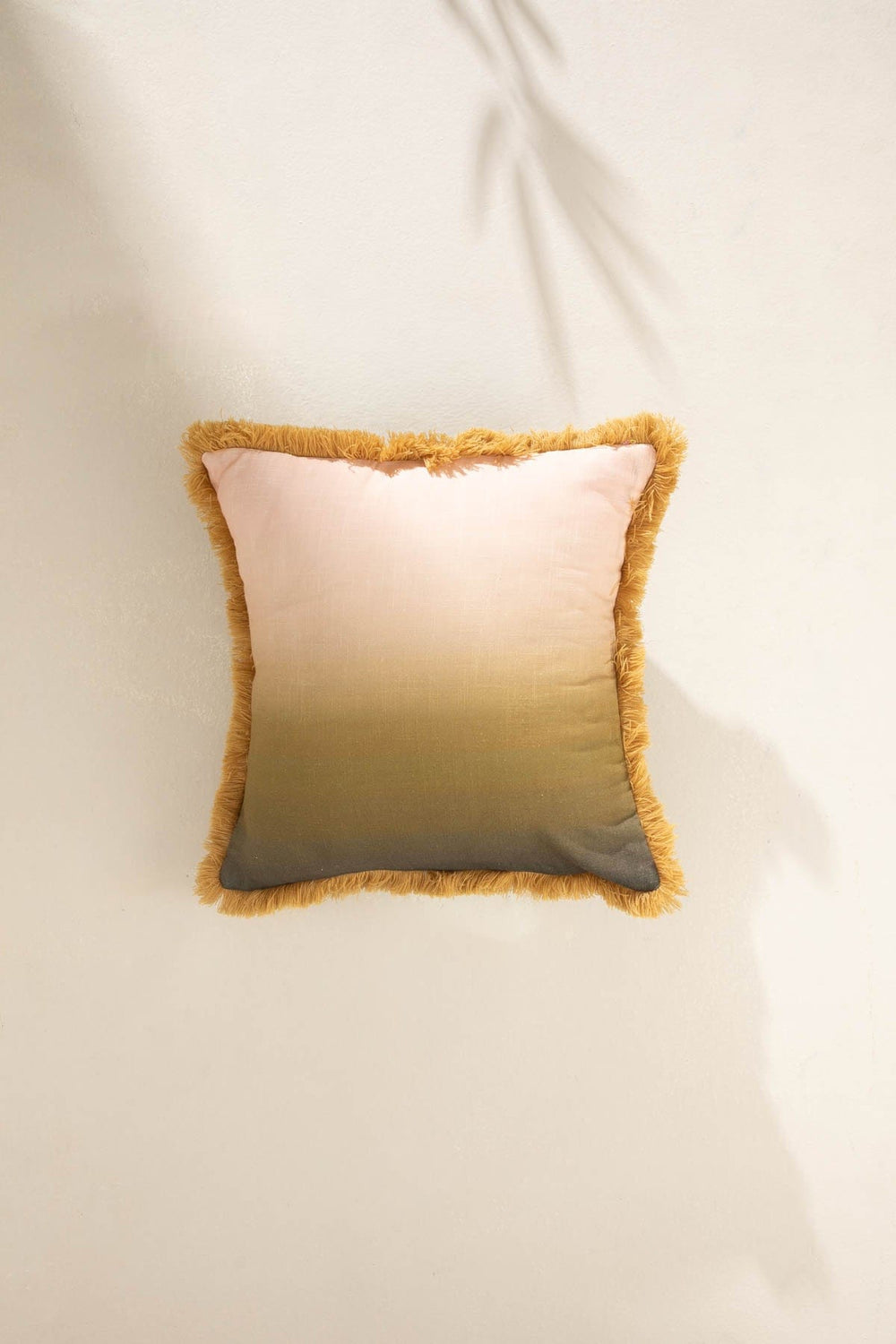 Akshaya Olive Green Cushion Cover (41 X 41 Cm)