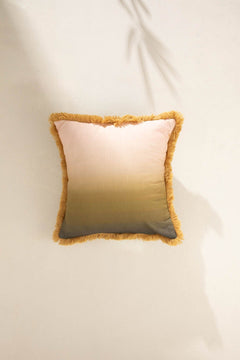 Akshaya Olive Green Cushion Cover (41 X 41 Cm)