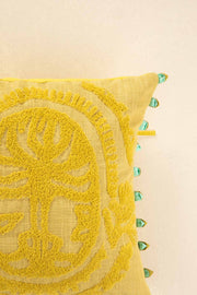 10000017818 FREEDOM TREE EMBROIDERED CUSHION COVER ZEST LIME \