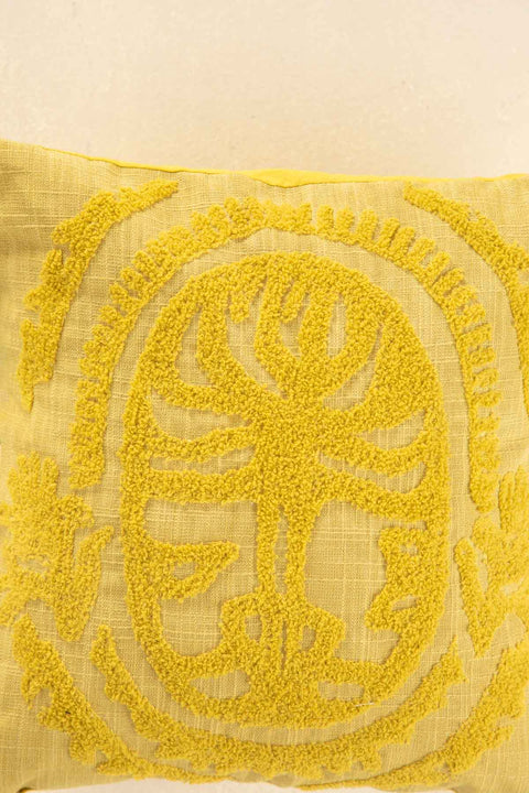 10000017818 FREEDOM TREE EMBROIDERED CUSHION COVER ZEST LIME \