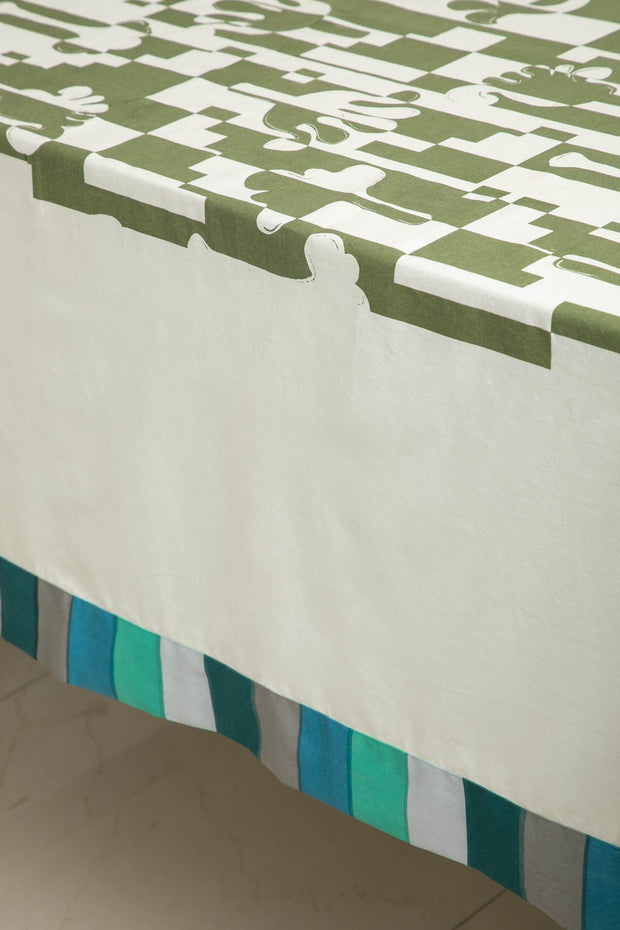 10000017872 PALMYRAM TABLE COVER SMALL SAGE GREEN