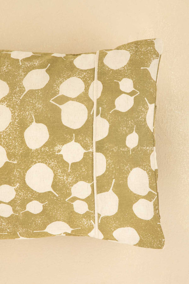 10000017915SEHNUR LEAF PILLOW COVER (SET OF 2) OLIVE GREEN