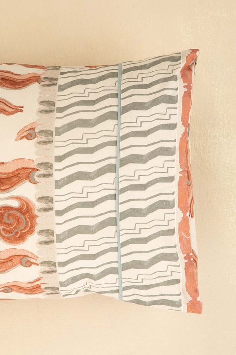 10000017916SILVER LINING PILLOW COVER (SET OF 2) RUST