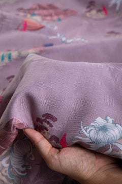 Riverfront Toile Printed Upholstery Fabric (Mauve Shadow)