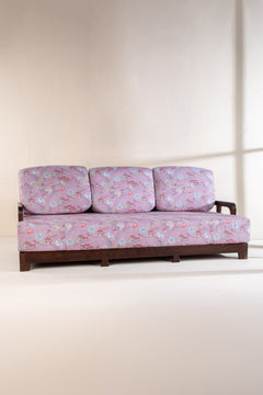 Riverfront Toile Printed Upholstery Fabric (Mauve Shadow)