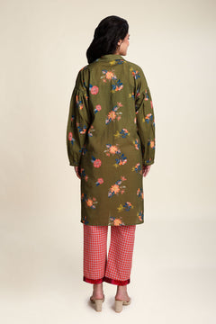 Mirror Garden Melaka Tunic (Moss Green)