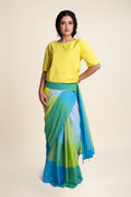 Solid Bihu Blouse (Sunflower Yellow)