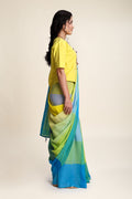 Matsya Handloom Saree (Tile Blues)