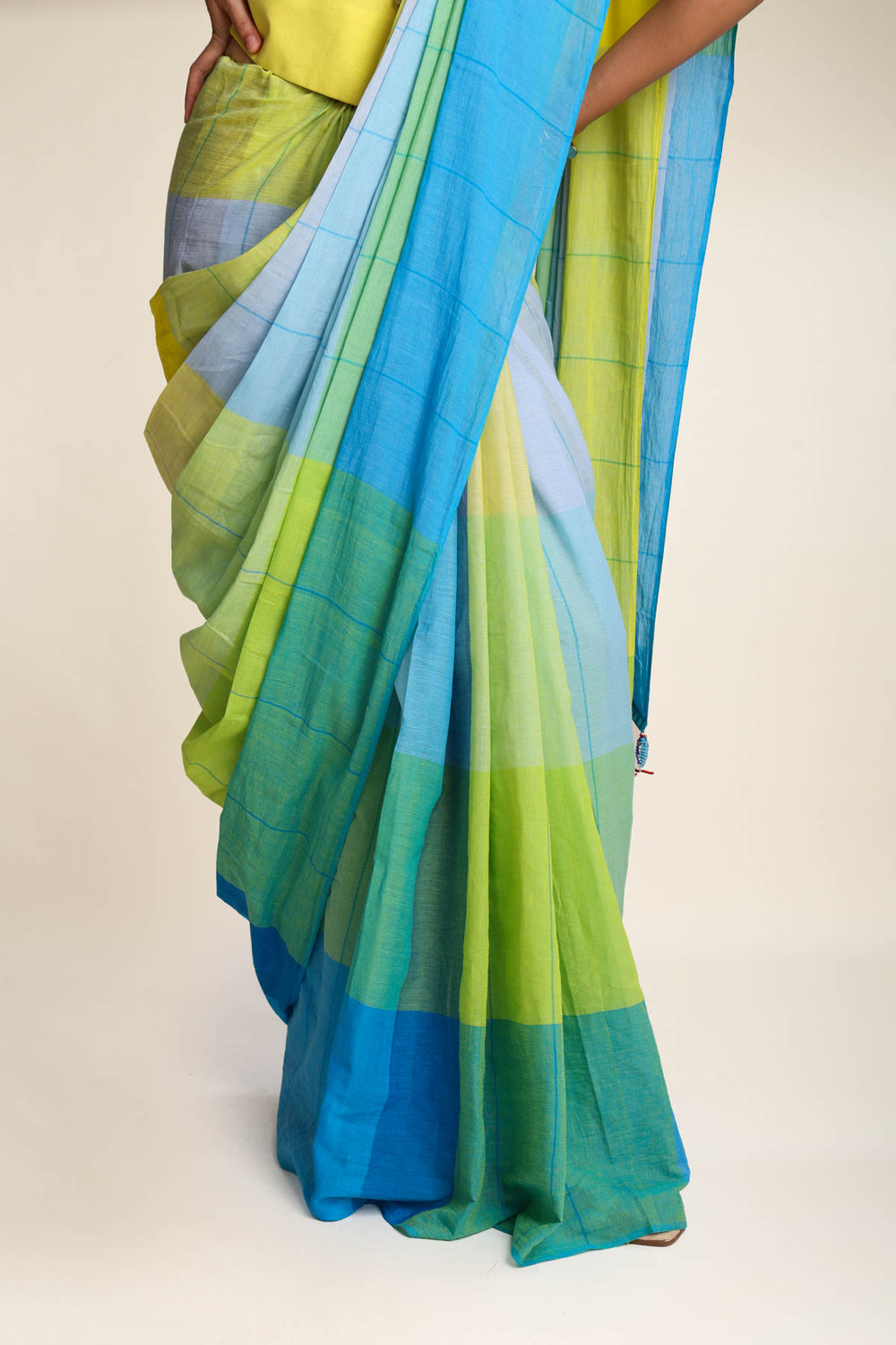 Matsya Handloom Saree (Tile Blues)