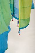Matsya Handloom Saree (Tile Blues)