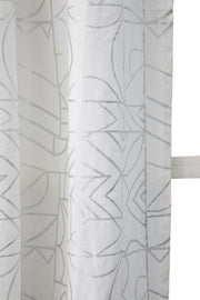 CURTAINS Wireframe Window Blinds In Cotton Fabric (Silver)