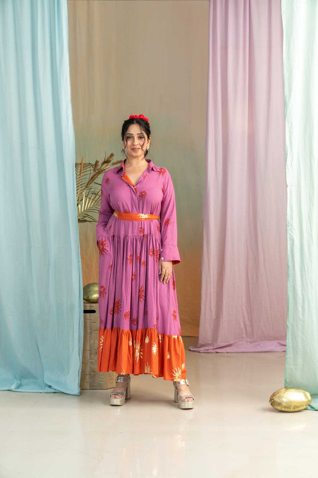 Kamala Maxi Dress (Marvellous Mauve)