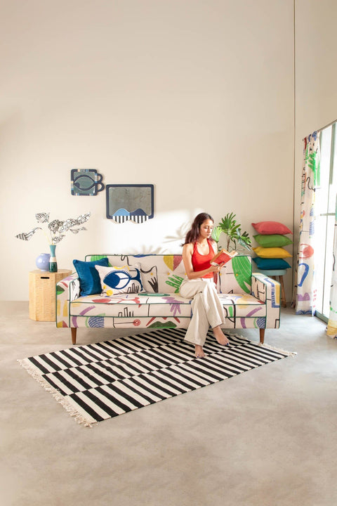 Retro Button Down Sofa
