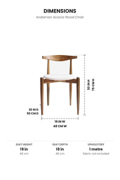 DINING CHAIRS Andaman Acacia Wood Chair