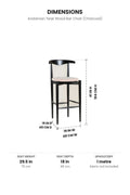 BAR CHAIRS Andaman Teak Wood Bar Chair (Charcoal)
