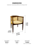 DINING CHAIRS Andaman Teak Wood With Arm Dining Chair