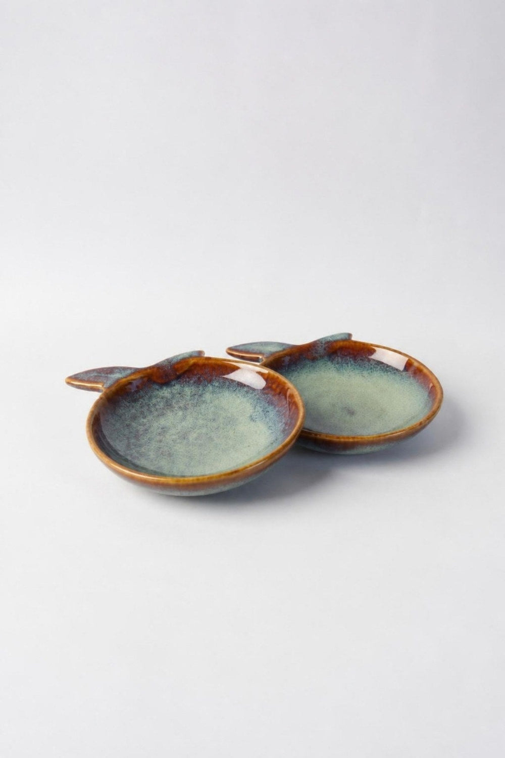 SNACK PLATES Apple Ceramic Snack Plate (Set Of 2)
