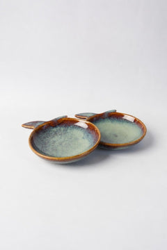 SNACK PLATES Apple Ceramic Snack Plate (Set Of 2)