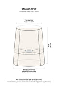 LAMPSHADES Gypsy Rose Small Taper Drum Lampshade (Aqua Blue)