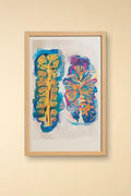 WALL ACCENTS Udanti Tree Pair Woodcut Wall Art (Artistic Teal)