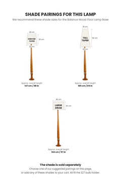 FLOOR LAMPS Balance Wood Floor Lamp (Natural)