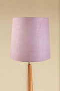 Lighting Bundle Balance Wood Floor Lamp with Solid Taper Lampshade (Blush Pink)