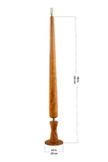 Lighting Bundle Balance Wood Floor Lamp with Terai Grassland Taper Lampshade (Field Green)