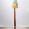 Balance Wood Floor Lamp with Terai Grassland Taper Lampshade (Field Green)