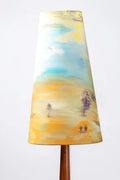 Lighting Bundle Balance Wood Floor Lamp with Terai Grassland Taper Lampshade (Field Green)