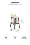 BAR CHAIRS Baro Margerita Teak Wood Bar Chair