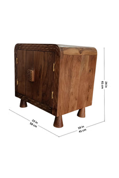 BEDSIDE TABLES Marina Acacia Wood Bedside Table