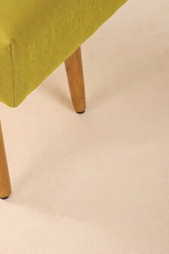 Upholstered Bundle Bench Pouffe in Solid Twisted Mustard Fabric