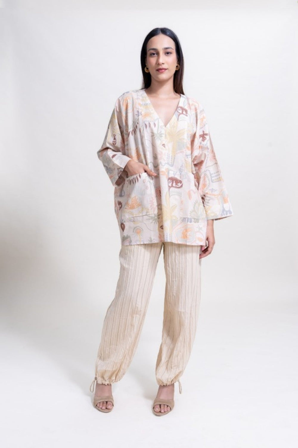 TOPS Treehouse Tunic Top (Birdie Blush)