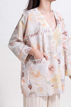 TOPS Treehouse Tunic Top (Birdie Blush)