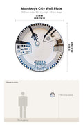 WALL PLATES Mombaye City Wall Plate