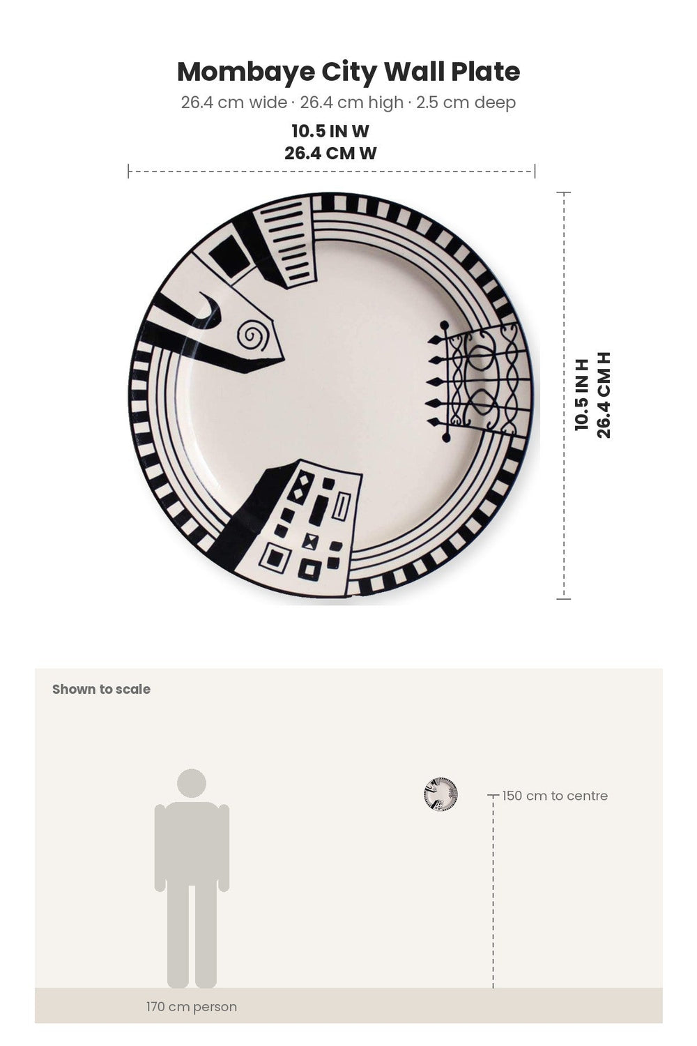 WALL PLATES Mombaye City Wall Plate
