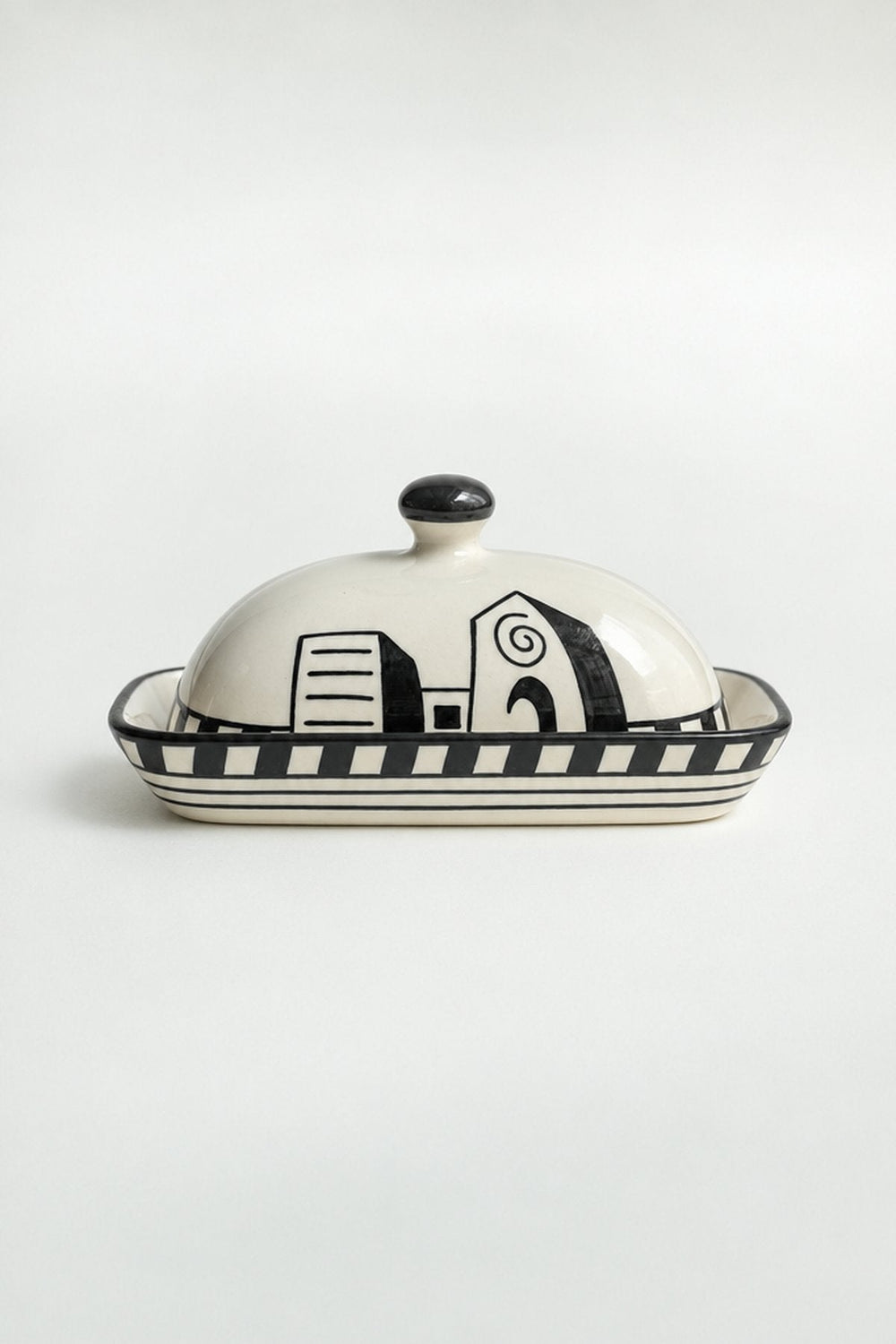 DINING ACCESSORIES Mombaye City Ceramic Butter Dish