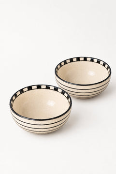 BOWLS Mombaye City Ceramic Katori (Set Of 2)