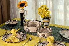 SERVING BOWLS Mombaye City Ceramic Large Flat Serving Bowl
