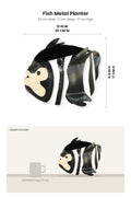 METAL PLANTERS Fish Metal Planter