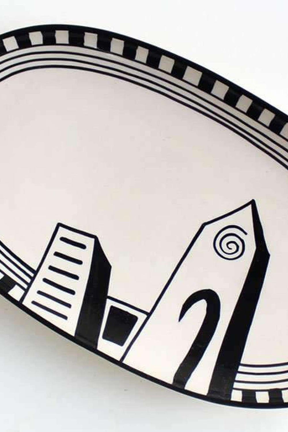SERVING PLATTERS Mombaye City Ceramic Oval Platter