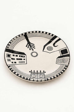 SERVING PLATTERS Mombaye City Ceramic Round Platter