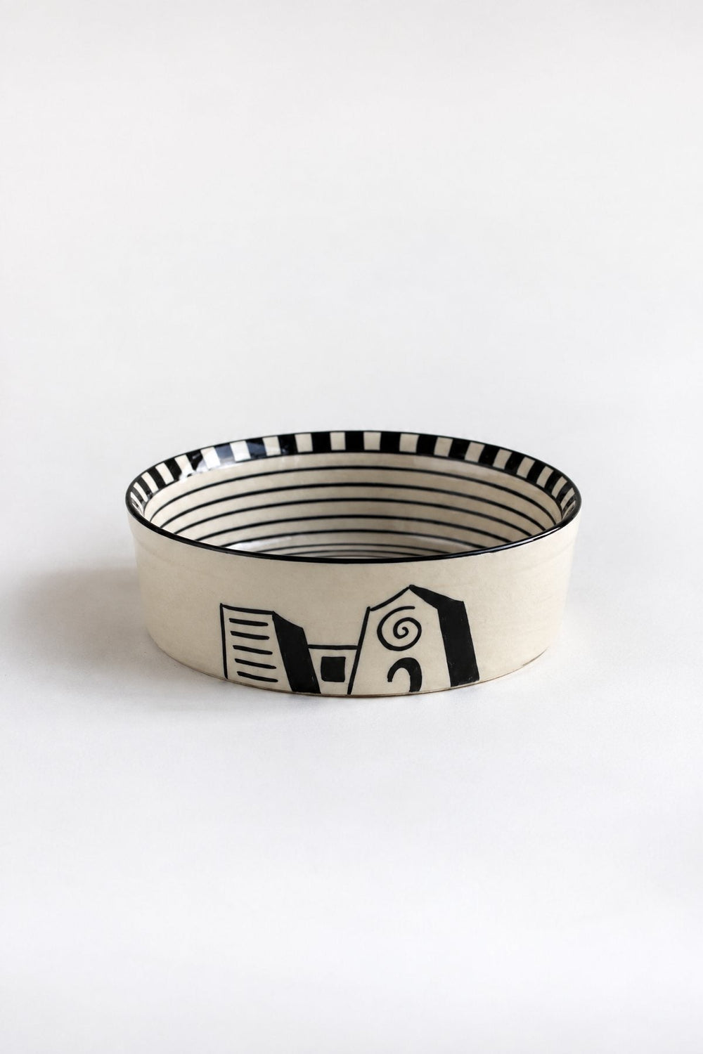 SERVING BOWLS Mombaye City Ceramic Small Flat Serving Bowl