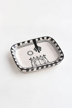 SERVING PLATTERS Mombaye City Ceramic Snack Tray
