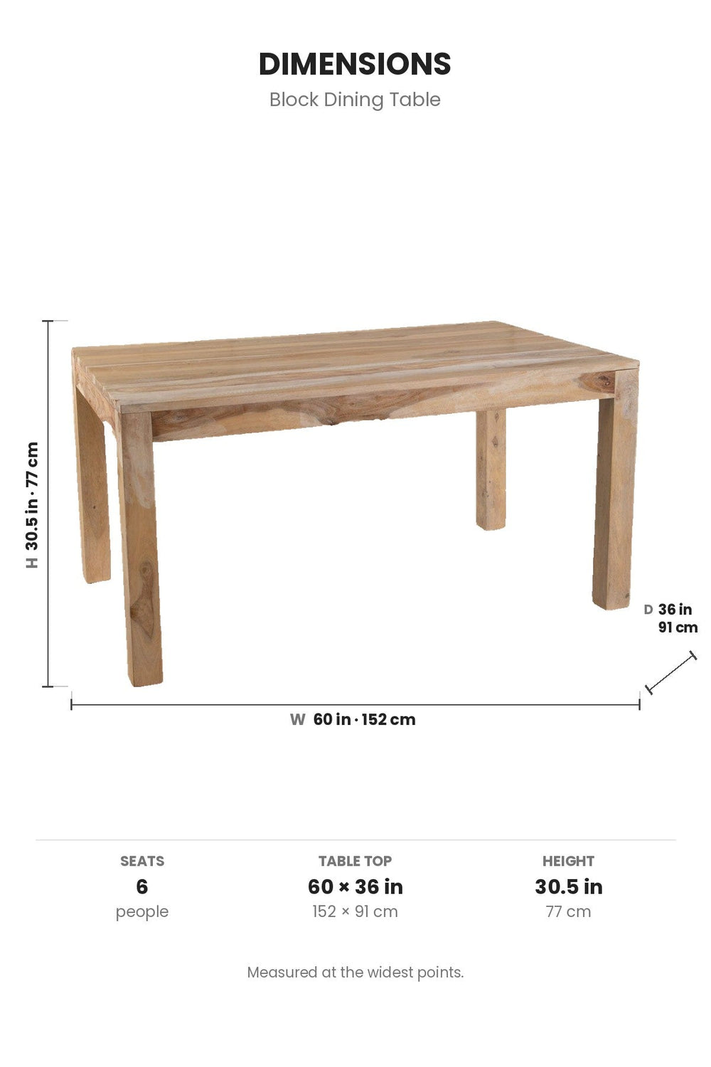 DINING TABLES Block Dining Table