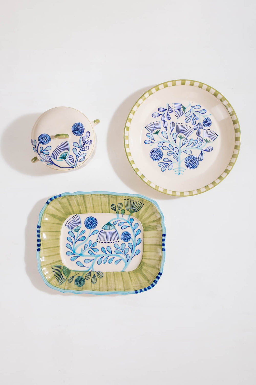 WALL PLATES Semanae Ceramic Rectangular Wall Plate
