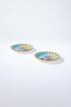 WALL PLATES Semanae Ceramic Wall Plate (Set Of 2)
