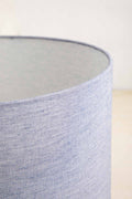 LAMPSHADES Solid Large Drum Lampshade (Blue)