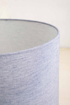 LAMPSHADES Solid Large Drum Lampshade (Blue)