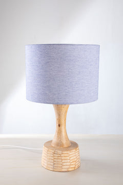 LAMPSHADES Solid Large Drum Lampshade (Blue)